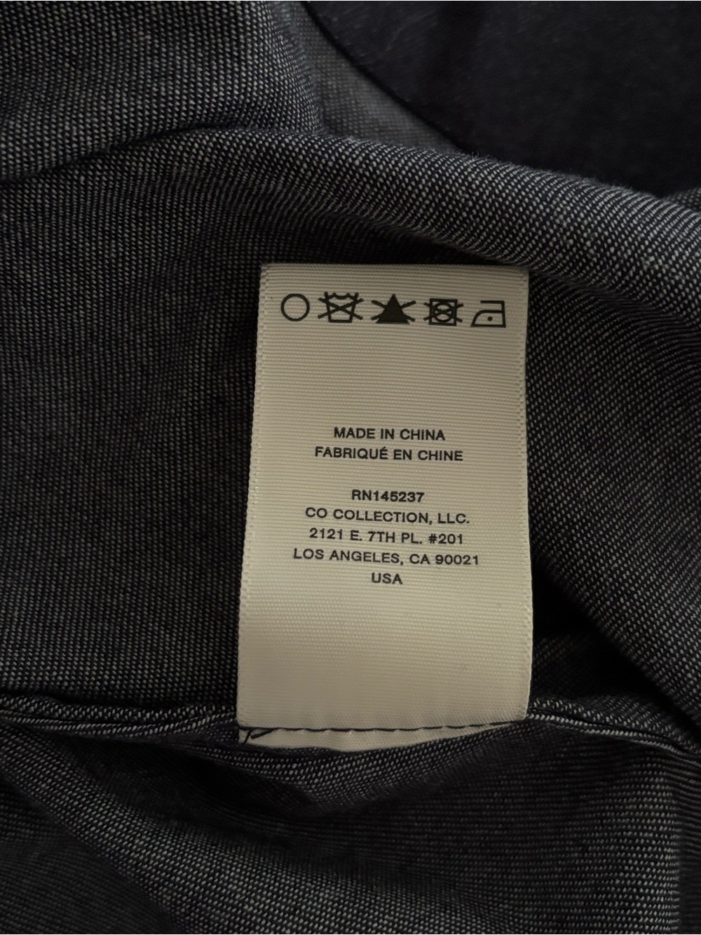 Co Collection Gathered Cotton-Chambray Midi Shirt Maxi Dress XL - Picture 11 of 11